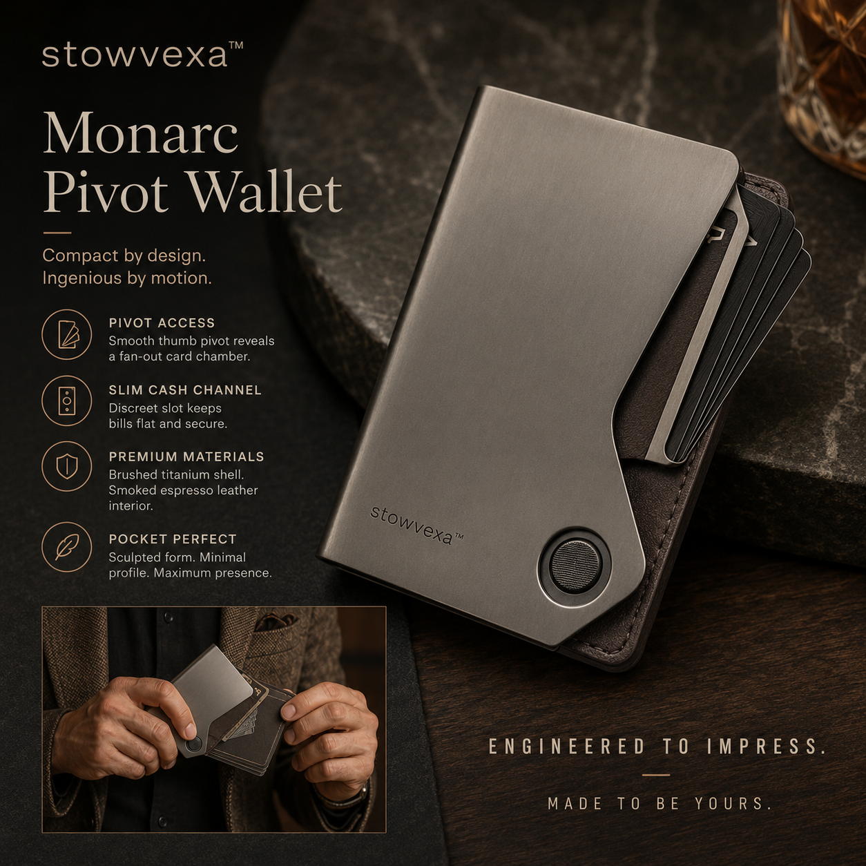 Stowvexa™ Metrace Pivot Wallet