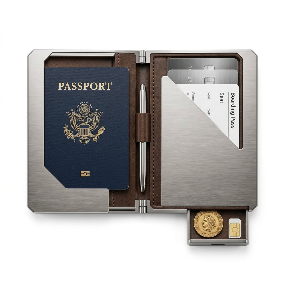 Stowvexa™ ForgeFold Passport Wallet
