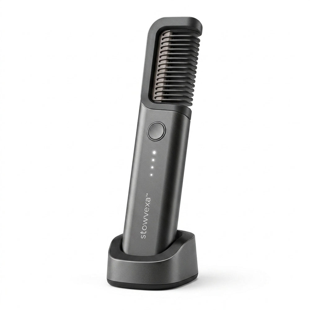 Stowvexa™ BevelHeat Beard Comb